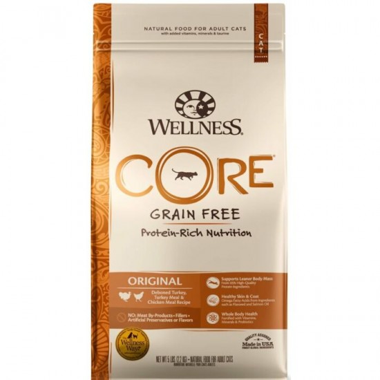 Wellness Core 無穀物經典原味去骨火雞肉成貓乾糧 11Lb