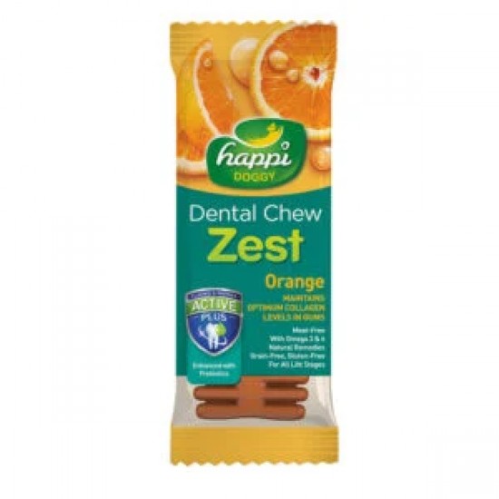 Happi Doggy – Orange Dental Chew Zest 香橙潔齒骨 4吋
