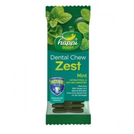 Happi Doggy – Mint Dental Chew Zest 薄荷潔齒骨 4吋
