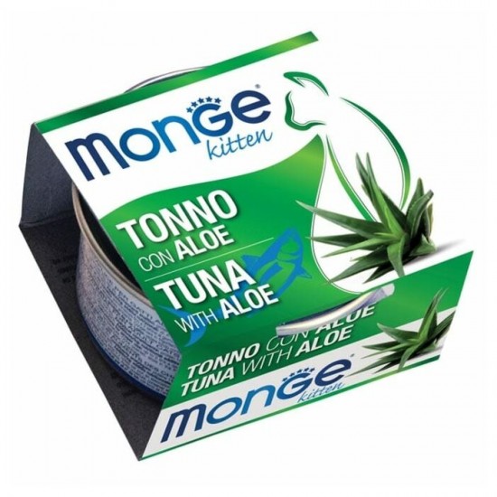 Monge 清新鮮果系列－吞拿魚蘆薈(幼貓) 80g