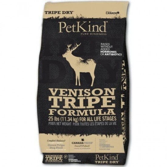 Petkind 無穀物鹿及牛草胃配方狗乾糧(6磅)