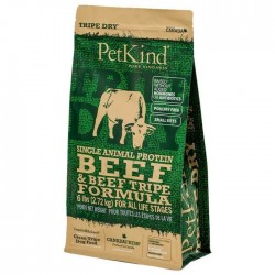 Petkind 無殼物單一牛草胃及牛肉配方狗糧(6磅)
