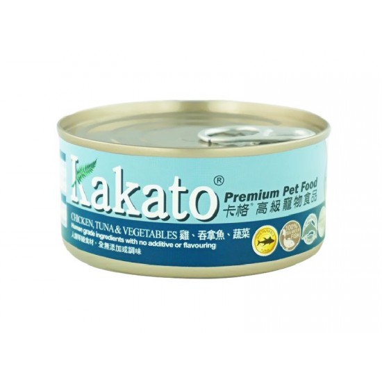 Kakato 雞、吞、菜 Chicken Tuna & Veg 170g
