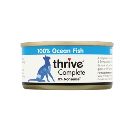 Thrive 海洋魚罐 鯖魚 + 銀魚 + 海蝦 Ocean Fish 75g