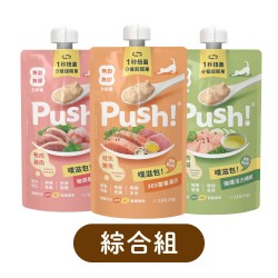 Push! 噗滋包【主食肉泥】旗艦綜合 110g (12包/每種口味4包)